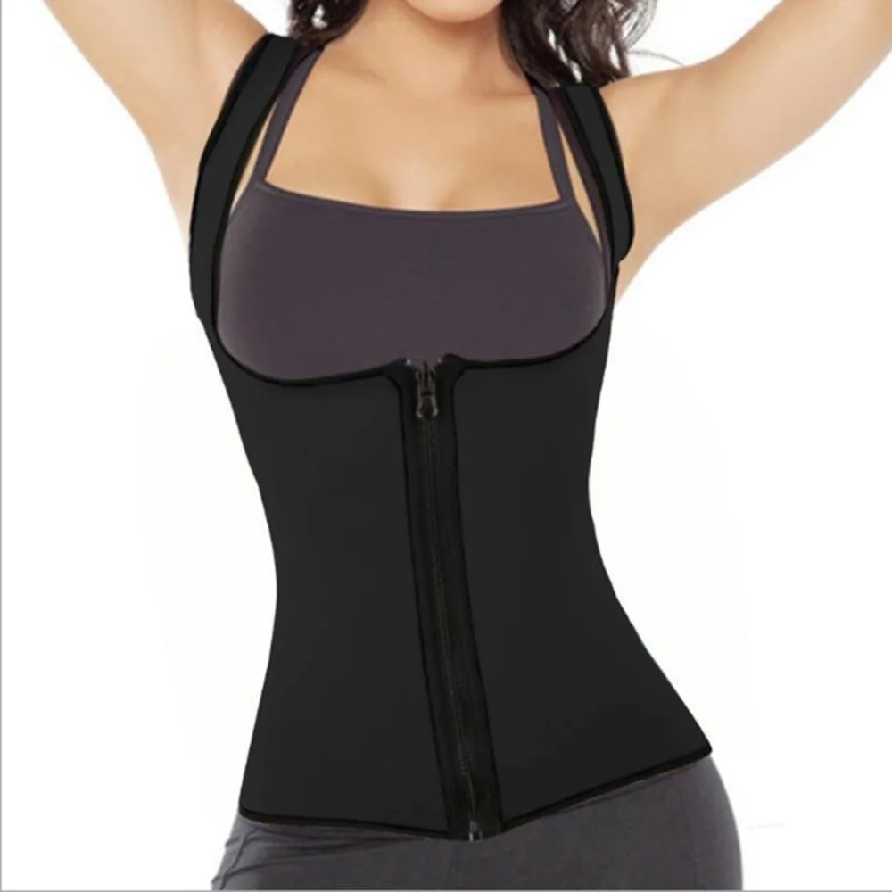 Women Shapewear Vest Waist Trainer Neoprene Tummy Belly Push Up Strength Girdle Body Shaper Waist Abdomen Cincher Corset