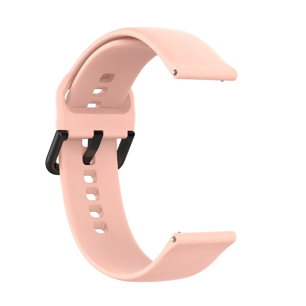 Silicone Wrist Strap For Huami Amazfit GTS Smart Watch Strap Replacement Watch Band Soft Sport Women Men Bracelet New 19Oct - Цвет: Pink