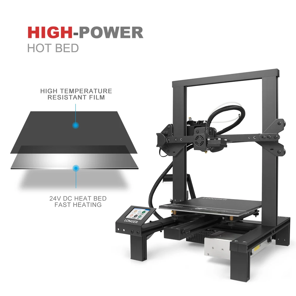 Kopen Langer LK4 Fdm 3D Printer Hervatten Afdrukken Intelligente 3D Drucker Stroomstoring Herstel Pla Impressora Filament Detector
