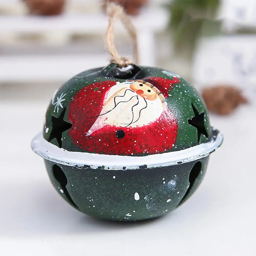 1pc Iron Bell Christmas Decorations Xmas Ornaments Bell Pendant Christmas Tree Accessories Hanging Bell adornos de navidad FDH