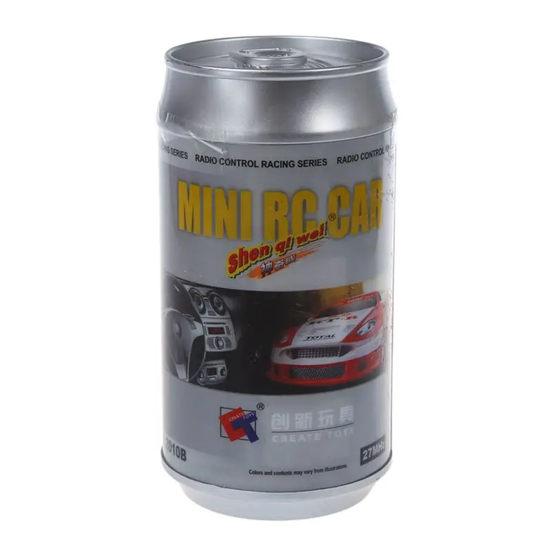 Mini RC Remote Controll Car Racing Car Toys in the beverage Can 1:58 (Black with orange strip) New Mini RC Remote Controll Car Racing Car Toys in the beverage Can 1:58 (Black with orange strip) New