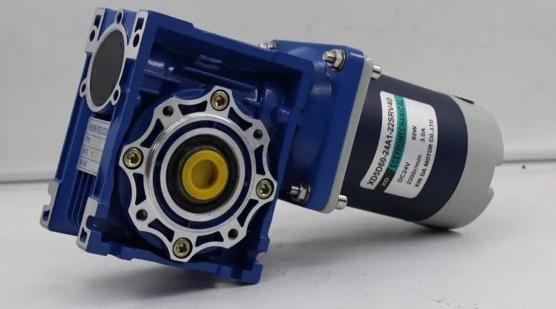 60 Вт NMRV40 червь Шестерни мотор 24V DC червячный редуктор мотора RV40 самоблокирующийся Шестерни вращение по часовой стрелке и против