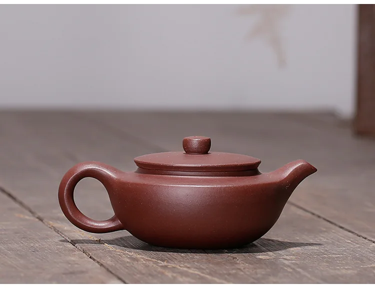 Yixing Clay Teapot Wholesale Genuine Product a Generation of Fat Yixing Tea Set Flat Lid Lotus Seed Tea Pot Gift Customization L