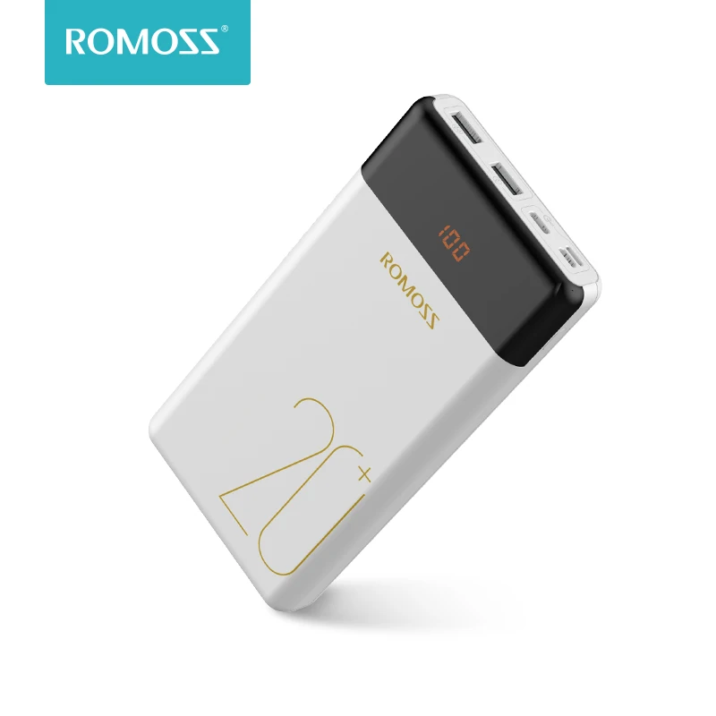 20000mAh ROMOSS LT20 Pro Power Bank Portable External Battery With PD Two-way Fast Charging Portable Charger For Phones Tablet