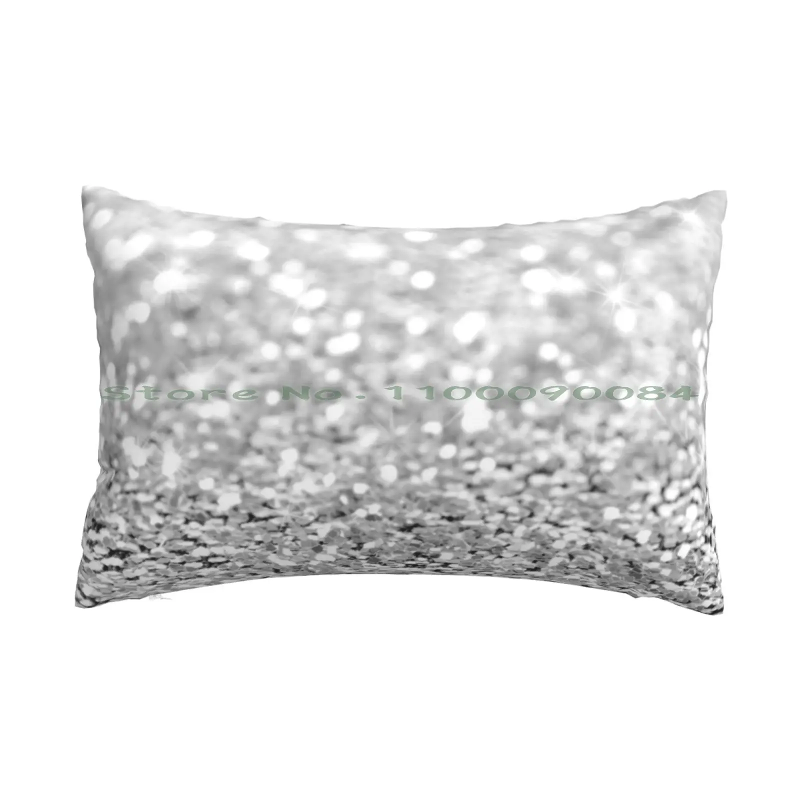 

Sparkle Silver Crystals Pillow Case 20x30 50*75 Sofa Bedroom Crystals Diamonds Quartz Silver Plata Plateado Sparkle Light Luces