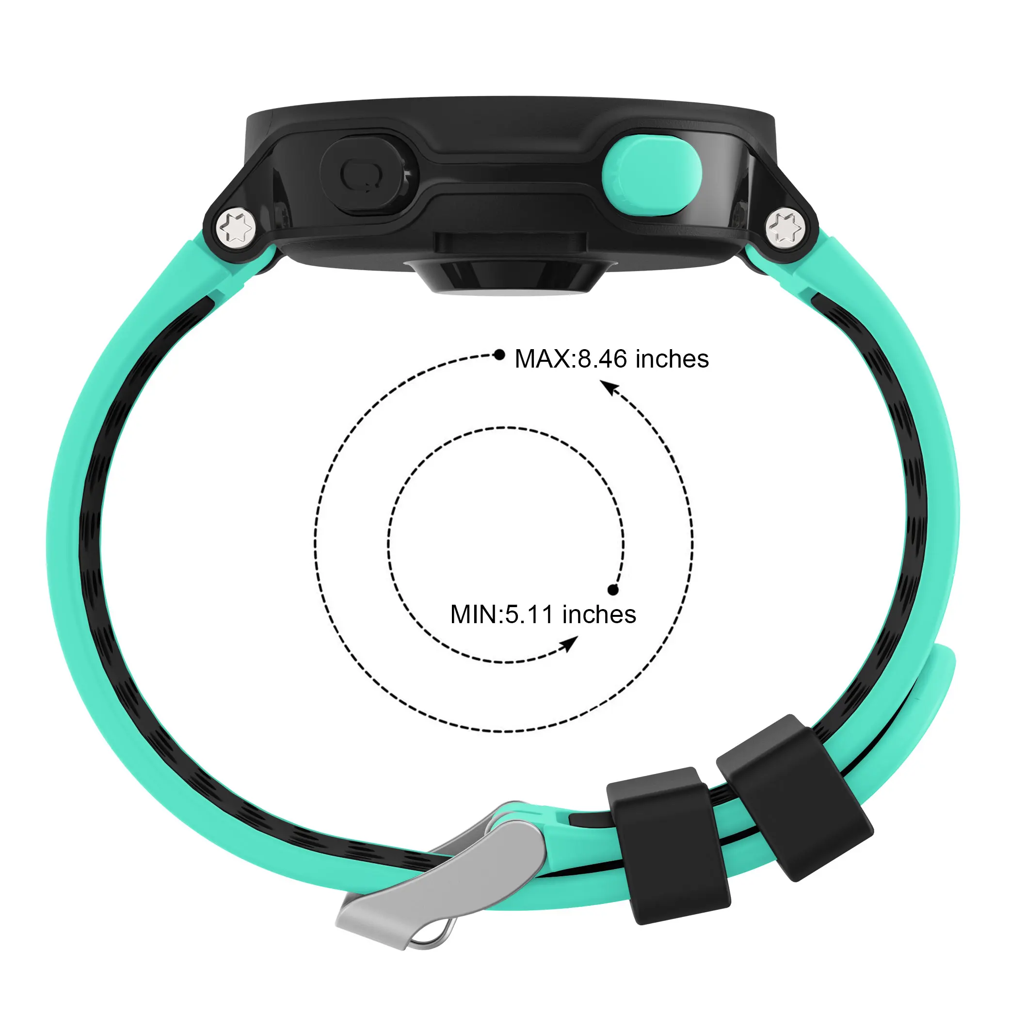 Yayuu Двухцветный силиконовый ремешок для часов Garmin Forerunner 220/230/235/620/630/735XT браслет ремешок Пряжка замена ремешок