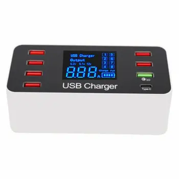 

New USB 3.0 Car Charger A11 Car Charger Multi-Port USB Adapter Desktop Wall Charger 8 Ports Universal