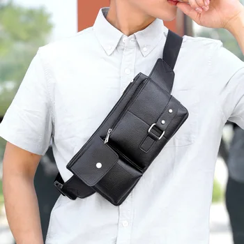 

Multifunctional New Men's Waist Bag Outdoor Sports Leisure Oblique Chest Bag Retro Men's Bag