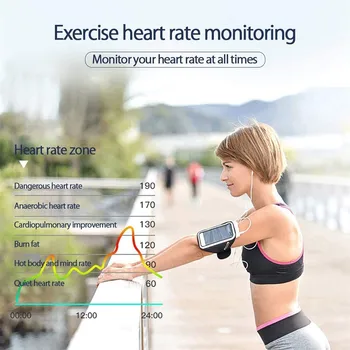

IP67 Waterproof Smart Watch Step Counter With Measuring Body Temperature Blood Pressure Blood Oxygen Heart Rate Sleep Monitor