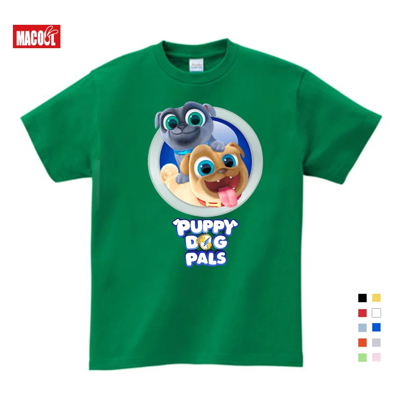T-shirt Забавный мультяшный щенок, друзья, толстовки с капюшоном для мальчиков, толстовки и свитшоты для девочек, От 2 до 8 лет, детские толстовки и свитшоты - Цвет: T-shirt