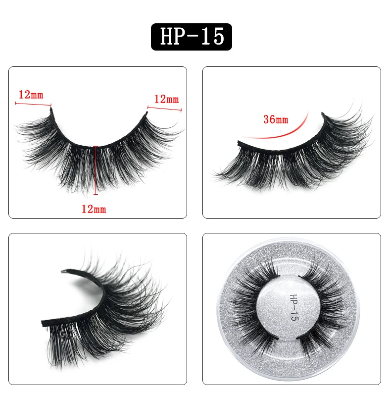 Eyes Dancing 1Pair 3D Mink Lashes Soft Handmade Eyelashes Natrual Long Eyelash Extension Tool Makeup Charm Volume Hair Lashes