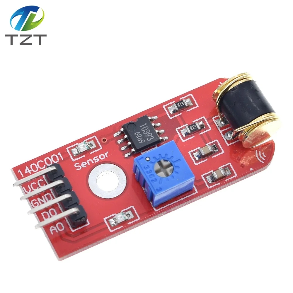 TZT 801s Вибрационный модуль датчика для Arduino с открытым исходным кодом LM393 3-5VDC TT Logic