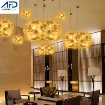 

DIY Cotton Cloud Shape Light Handmade LED Cloud Hanging Night Light Cute Handmade Material Lamp Birthday Gift Home Bedroom Decor