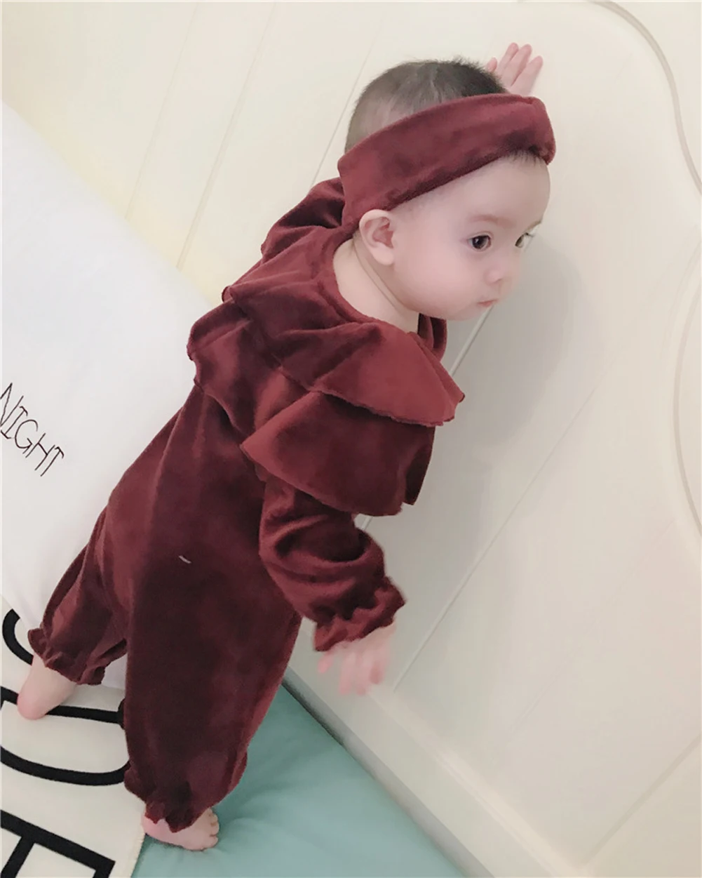 Emmababy-осенний Детский комбинезон с длинными рукавами для новорожденных мальчиков и девочек, комплект с комбинезоном, одежда