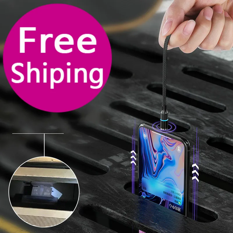 Magnetic Absorption Data Line Round Magnetic Fast Charging Line Trinity Multifunctional Nylon Braided Data Line USB Fast Charger