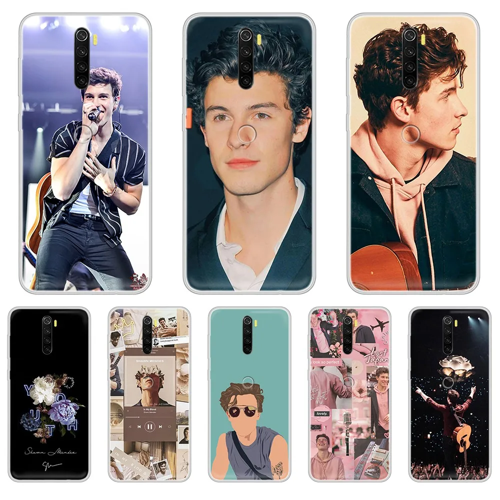 Прозрачный чехол для телефона Shawn Mendes Canadian singer painting back XIAOMI Redmi Note 3 4 5 6 7 8 9s Pro max 8T 4X |