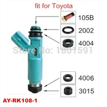 4 комплекта комплект для ремонта впрыска топлива фильтр пластиковая часть уплотнения Уплотнительные Кольца для TOYOTA(AY-RK108-1