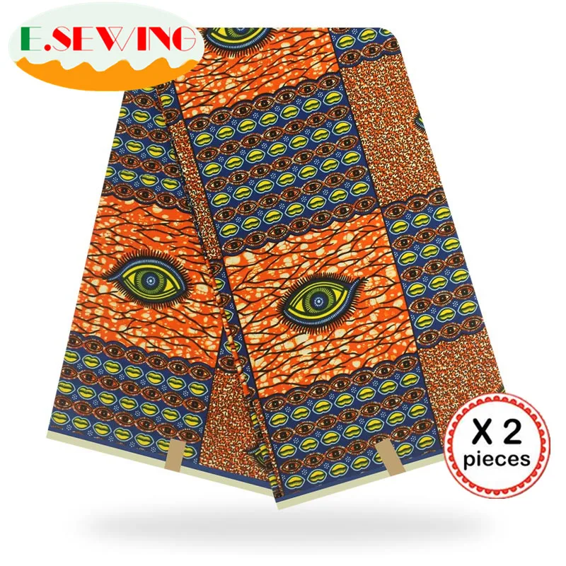 Африканская восковая ткань с принтом Анкара для шитья Анкара африканская ткань 12 ярдов нигерийская хлопковая ткань Гана для платья 81020