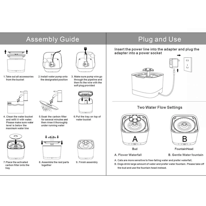 Radar Sensing Cat Water Fountain 2L Electric Pet Fountain Automatic Dog Water Dispenser Smart Dog Drinking Bowl (2)