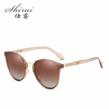 

New Women Polarized Sunglasses Oversized Eyeglasss UV400 Fashion Polycarbonate Sun glasses Mirror goggle With Box