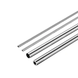 uxcell 4 Pcs 304 Stainless Steel Round Tubing 2mm 3mm 4mm 5mm OD 250mm Length Seamless Straight Pipe Tube