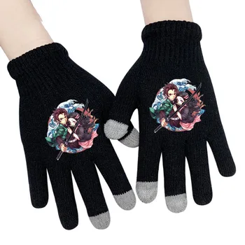 

Demon Slayer: Kimetsu no Yaiba Unisex Cotton Knit Wrist Gloves Anime Cosplay Mitten