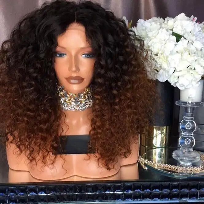 Short Bob Wigs synthetic Lace Front wig 14inch Body Wave Hair Natural brown hair For Woman Female Wigs - Цвет: 14 inch brown