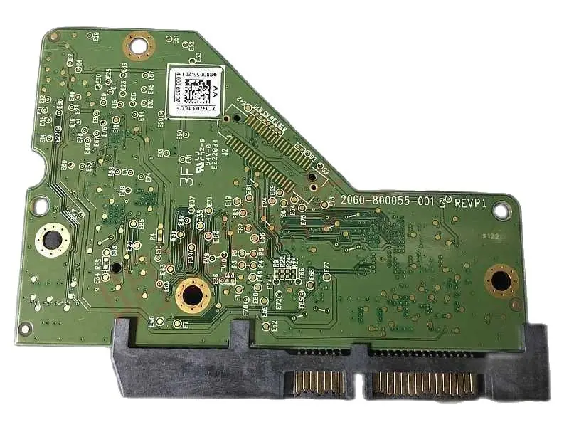HDD PCB circuit board logic board 2060-800055-002 REV A/P1 for WD 3.5 SATA hard drive repair data recovery