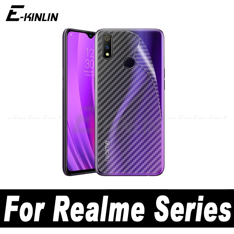 Мягкая 3D карбоновая задняя крышка Защитная пленка для Oppo Realme X2 XT 5S 5 3i 3 2 Pro X Lite задняя защита экрана не стекло