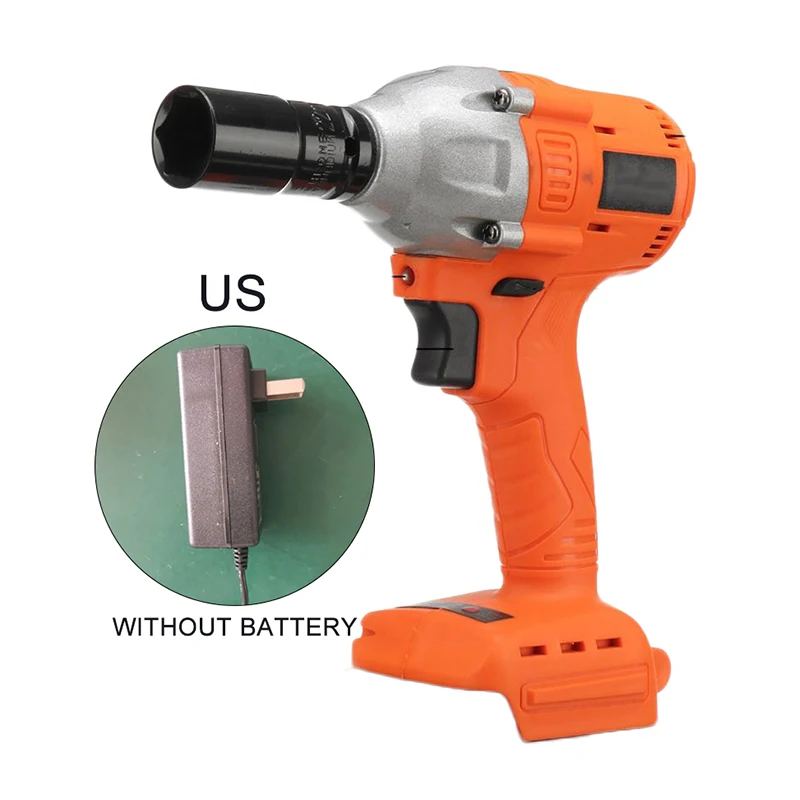 

168V US Plug Brushless Wrench 520Nm Torque Electric Spanner Tool With Charger