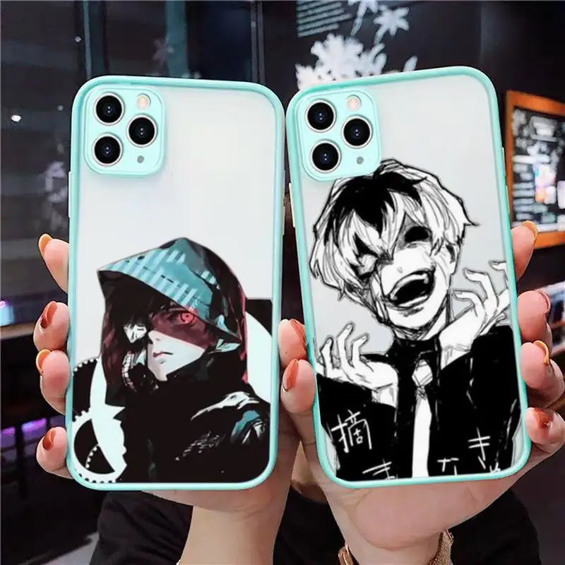 Токийский Гуль Модный Аниме Kaneki Ken чехол для телефона синий прозрачный матовый