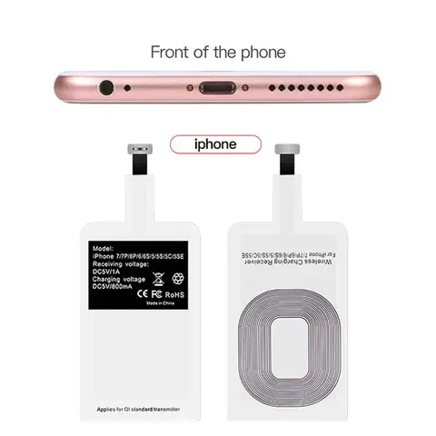 Charger Patch Phone Wireless Charging Receiver Adapts To  Phone Fast Charging Iphone Typec Android