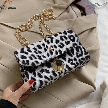 

DORANMI Autumn Zebra Pattern Box Flap Women's Bags 2020 Luxury Brand Designed Square Shoulder Bag Leopard Crossbody Bags BB610