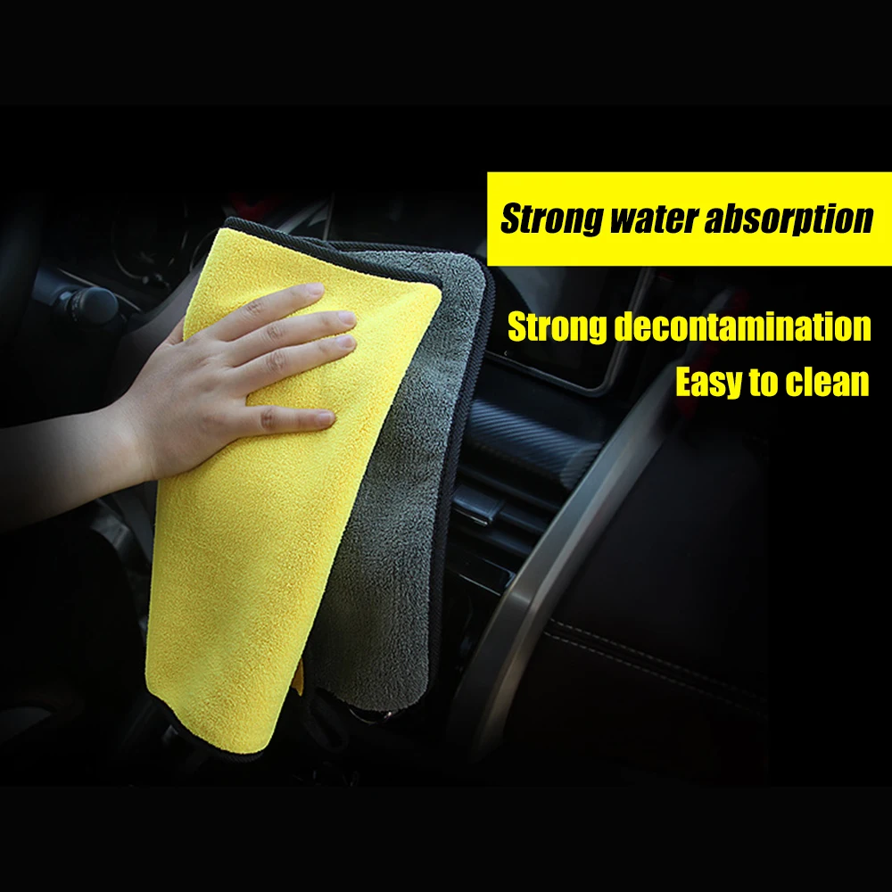 Car Care Wash Towels Microfiber Washing Drying Towel Strong Thick Plush Fiber Cleaning Cloth Detailing Wash Rags Accessories