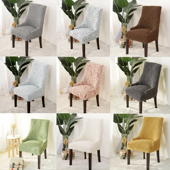 

Printed Stretch Elastic Chair Covers Spandex For Wedding Dining Room Office Banquet housse de chaise chair cover living room