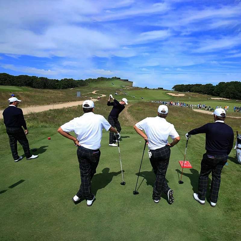 Most Popular BoaKQ Pgm Men'S Golf Pants High Elastic Trousers Summer Thin Plaid Golf Costume M