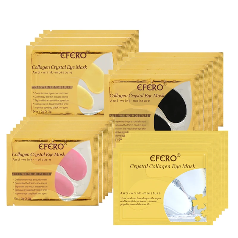 

5/8/10Pair Collagen Crystal Eye Mask Serum Eye Patches Under Eyes Pad Dark Circle Puffiness Remover Anti-aging Wrinkle Eye Masks