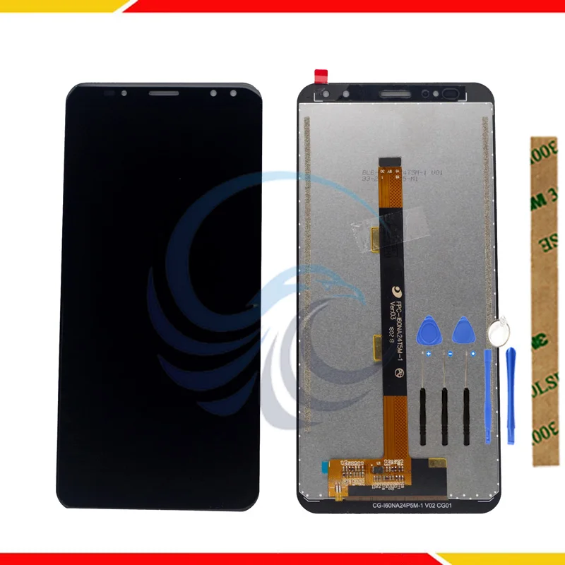 6," протестированный ЖК-дисплей для Ulefone power 3, ЖК-дисплей с сенсорным экраном, полная сборка для Ulefone power 3