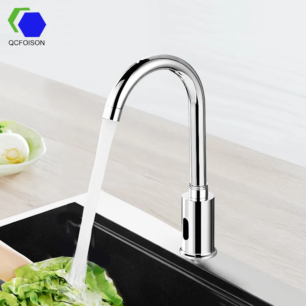 QCFOISON 59 Refined brass public Washroom new tech induction faucet