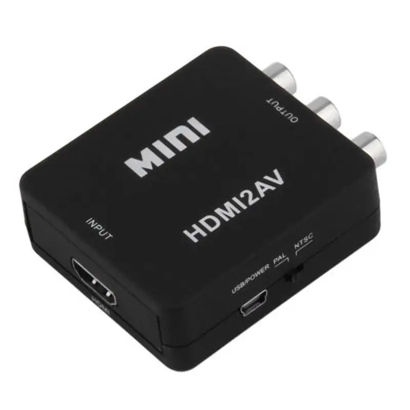Мини 1080P HDMI композитный к RCA Аудио Видео AV CVBS конвертер адаптер для HDTV