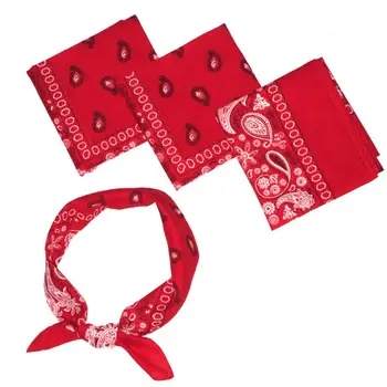 

Japanese Harajuku Cotton Bandana Headwrap Men Women Retro Geometric Paisley Floral Print Square Scarf Hip Hop Dancing Hairband