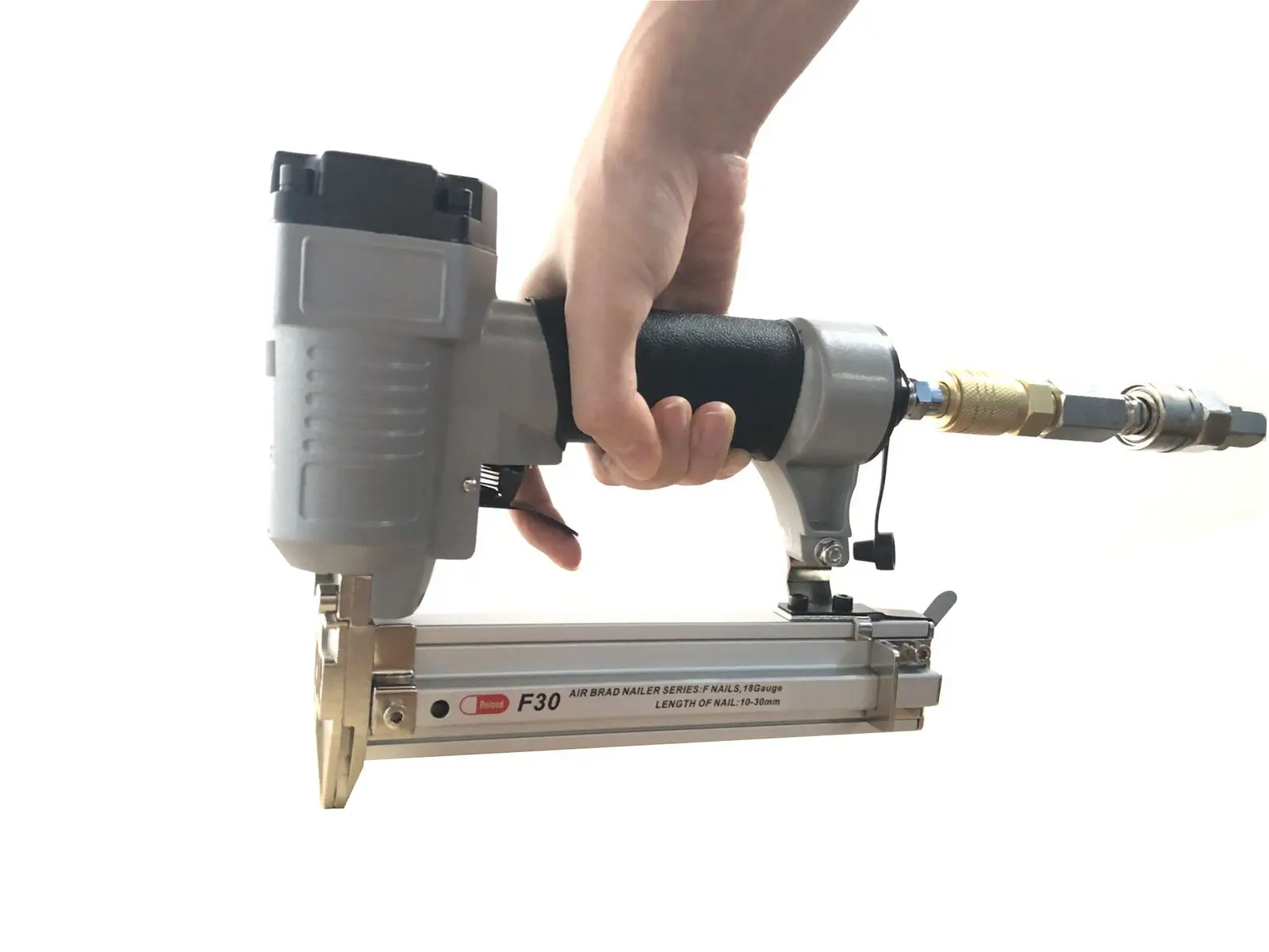 18-Gauge Brad Nailer Kit Пистолет для ногтей 120psi домашнего улучшения с компрессором |