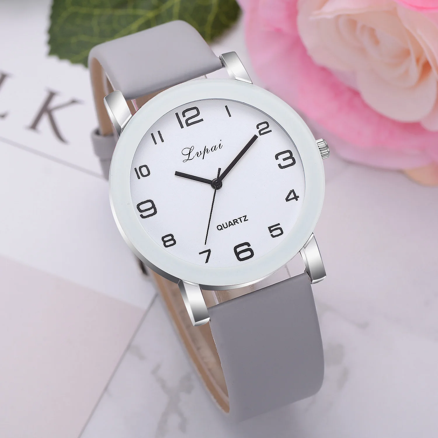 

Lvpai Brand Women's Watch Korean-style Simple Casual with Numbers Students Watch Elegant New Style Quartz Watch