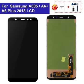 

A605 LCD Display For Samsung Galaxy A6 Plus 2018 Full Display A605FD A6+ A605 LCD Touch Screen Digitizer Replacement Parts