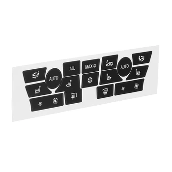 

1x Car Sticker AC Replacement Dash Climate Control Button Sticker Panel Button Repair Decal Kit For BMW 7Series Button Repair