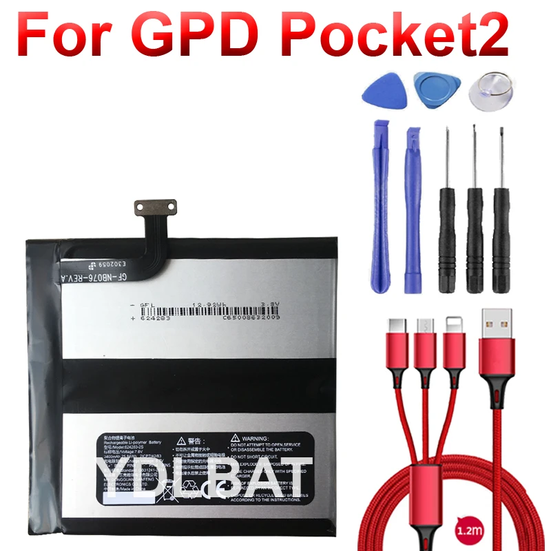 battery for GPD MicroPC Pocket 1/ Pocket2 for GPD P2 max Handheld