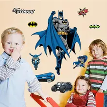 Украшение для дома детская комната мультфильм наклейка на стену гостиная фон Наклейка на стену Бэтмен съемные обои краска