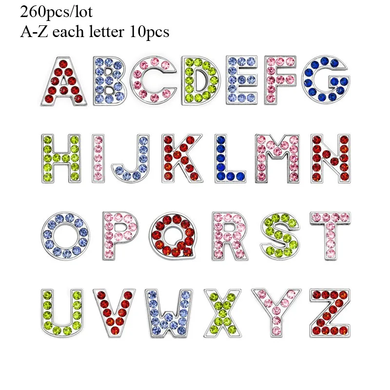 10MM Clear Slide Rhinestone Letter Charms – Quality Pet Supplies & Best...