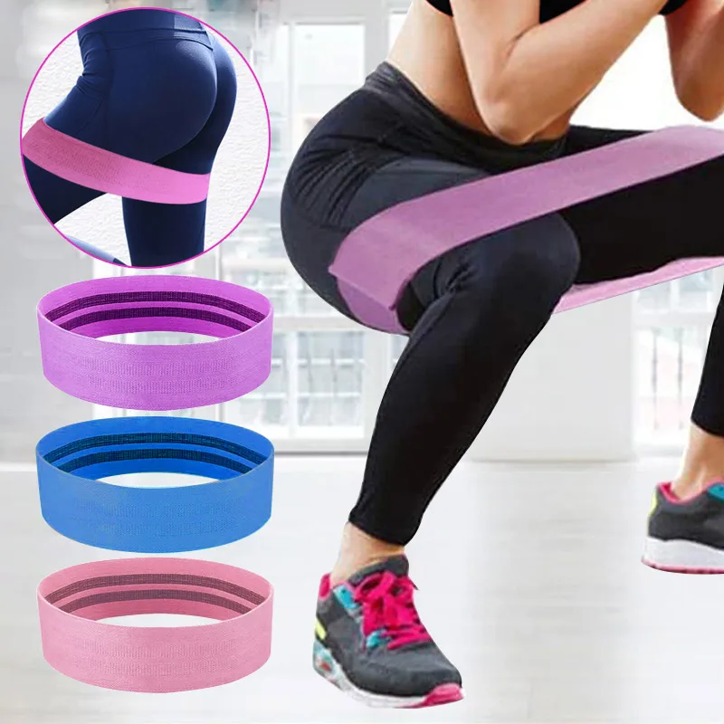 

Hip Resistance Bands Fitness Loop Elastic Exercise Yoga Booty Butt Anti-slip Bands H7JP