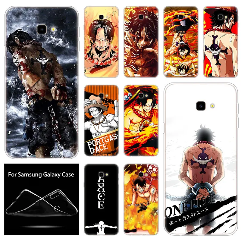 Силиконовый чехол One Piece Portgas D. Ace аниме для Samsung Galaxy J8 J6 J4 J2 Pro 2018 Core J7 Prime J3 2016 J5 2017 EU
